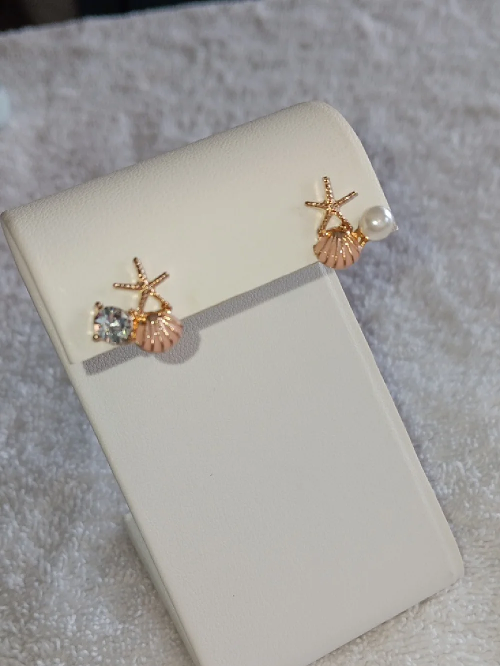 Pink Seaside Post Stud Earrings